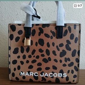 Marc Jacobs Bold Mini Grind 2WAY mini tote bag in cheetah print leather